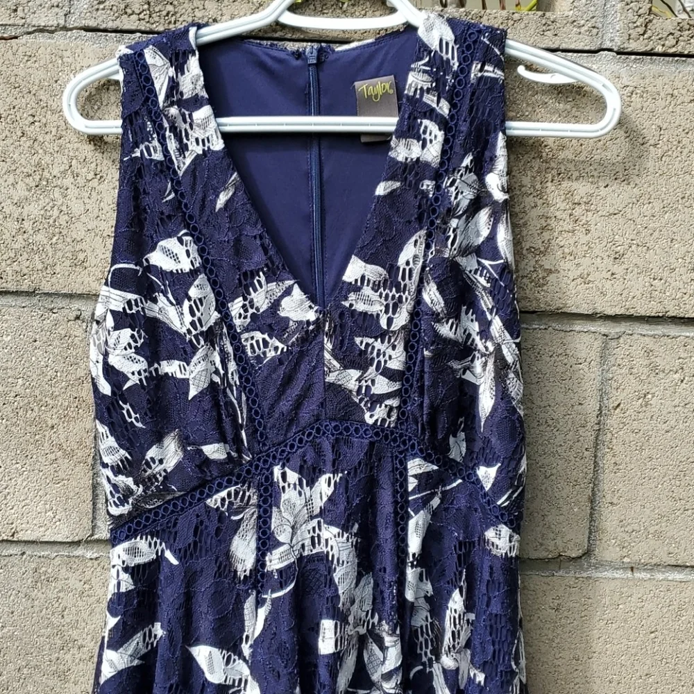Taylor Sleeveless Lace A-Line Dress
